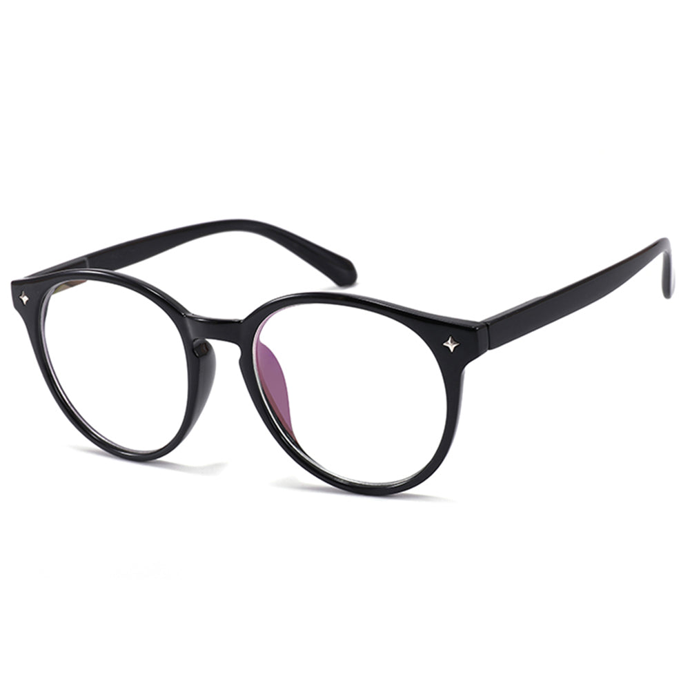 Techsuit Anti-Blue Light Glasses Reflex PC (PC28003-C1), Round, Negru