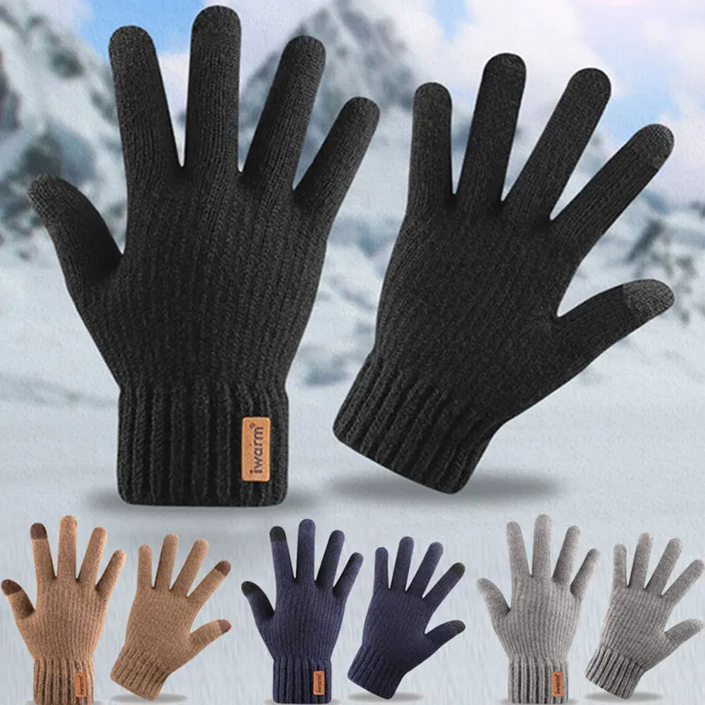 Iwarm Gloves (ST0016), from Alpaca Wool, Size 22cm, Coffee