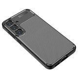 Husa de protectie Techsuit CarbonFiber compatibil cu Samsung Galaxy S25, Negru
