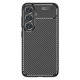 Husa de protectie Techsuit CarbonFiber compatibil cu Samsung Galaxy S25, Negru