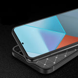 Husa de protectie Techsuit CarbonFiber compatibil cu Xiaomi Redmi Note 14 Pro 5G / Redmi Note 14 Pro+ 5G / Poco X7, Negru