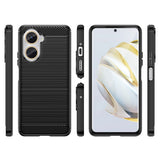 Husa de protectie Techsuit Carbon Silicone compatibil cu Huawei nova 10 SE, Negru