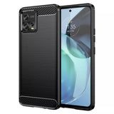 Husa de protectie Techsuit Carbon Silicone compatibil cu Motorola Moto G72, Negru