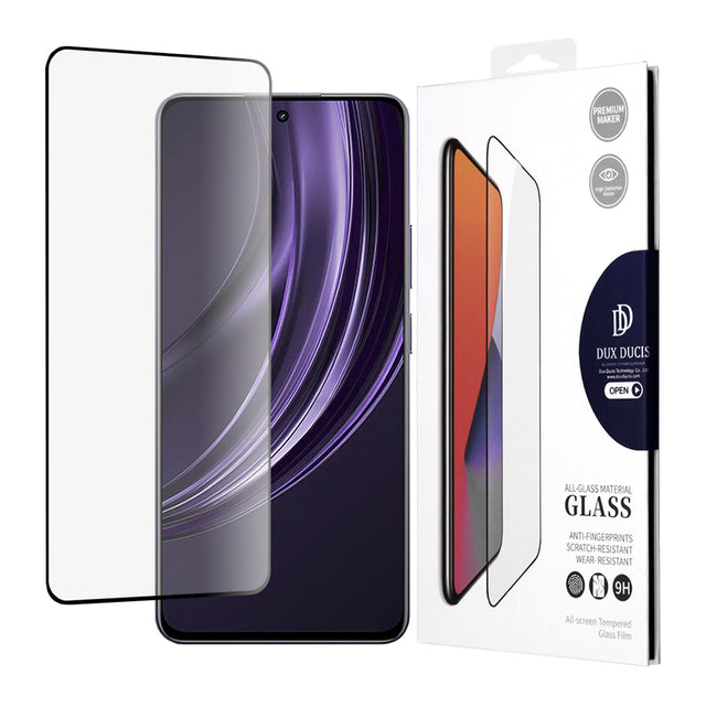 Folie de protectie Dux Ducis Tempered Glass compatibil cu Realme 13+, Negru