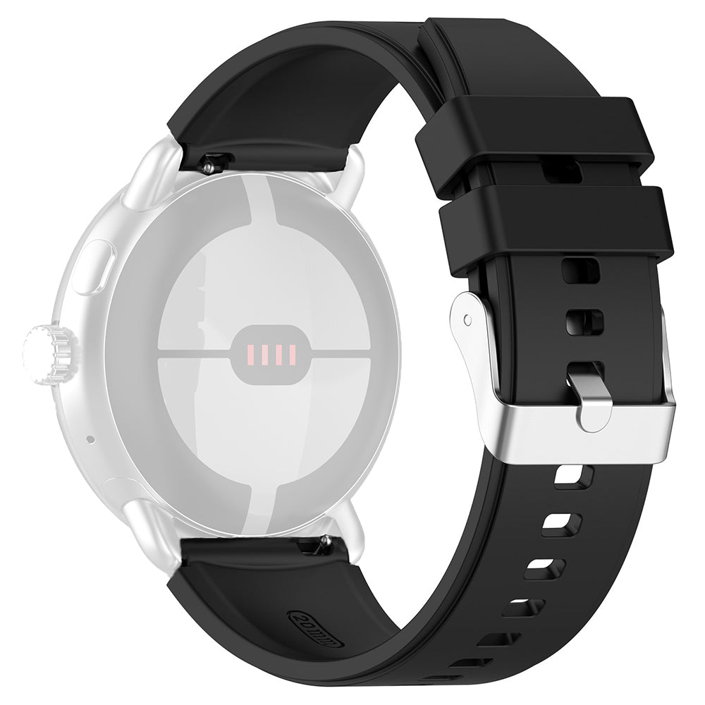 Curea smartwatch Techsuit Watchband 20mm (W026) compatibil cu Samsung Galaxy Watch 4/5/Active 2, Huawei Watch GT 3 (42mm)/GT 3 Pro (43mm), Negru