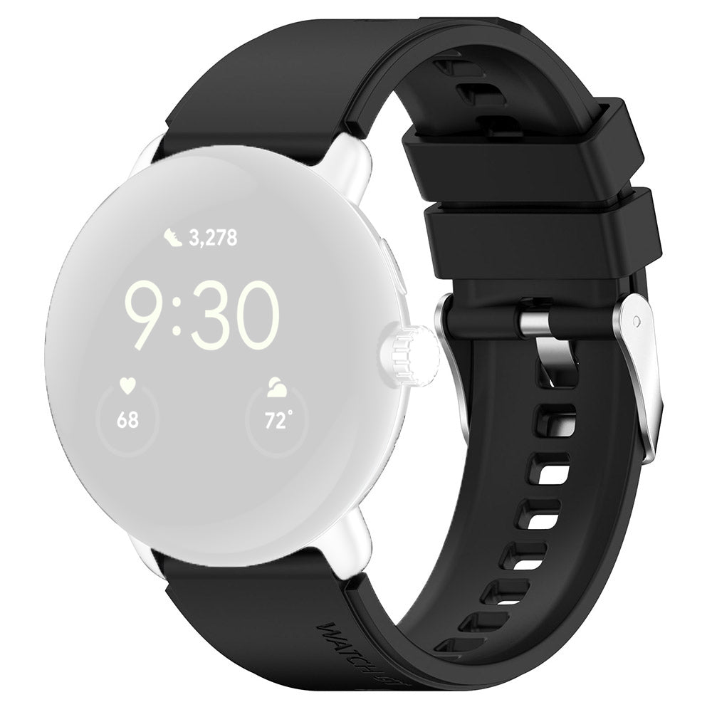Curea smartwatch Techsuit Watchband 20mm (W026) compatibil cu Samsung Galaxy Watch 4/5/Active 2, Huawei Watch GT 3 (42mm)/GT 3 Pro (43mm), Negru