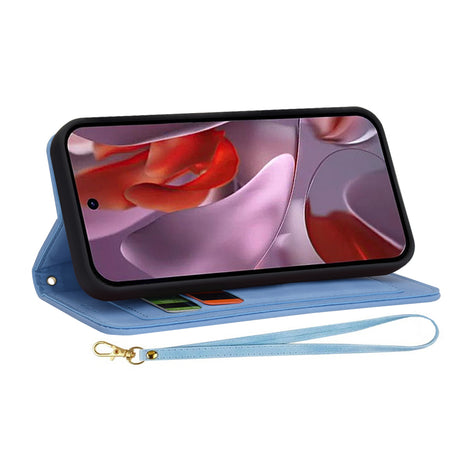 Husa de protectie Techsuit FlipCraft compatibil cu Google Pixel 9a, Vibrant Blue