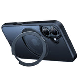 Husa de protectie Torras Ostand Pro MagSafe Series compatibil cu iPhone 16, Negru
