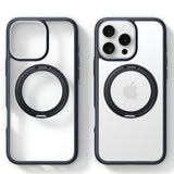 Husa de protectie Torras Ostand R Fusion MagSafe Series compatibil cu iPhone 16 Pro Max, Negru