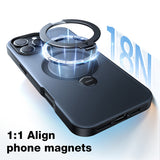 Husa de protectie Torras Ostand Spin MagSafe compatibil cu iPhone 16 Pro, Negru