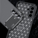 Husa de protectie Techsuit CarbonFiber compatibil cu Samsung Galaxy A36 5G / A37 5G, Negru