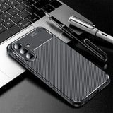 Husa de protectie Techsuit CarbonFiber compatibil cu Samsung Galaxy A36 5G / A37 5G, Negru