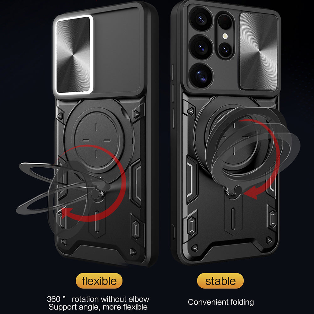 Husa de protectie Techsuit CamGuard Pro compatibil cu Samsung Galaxy S25 Ultra, Albastru