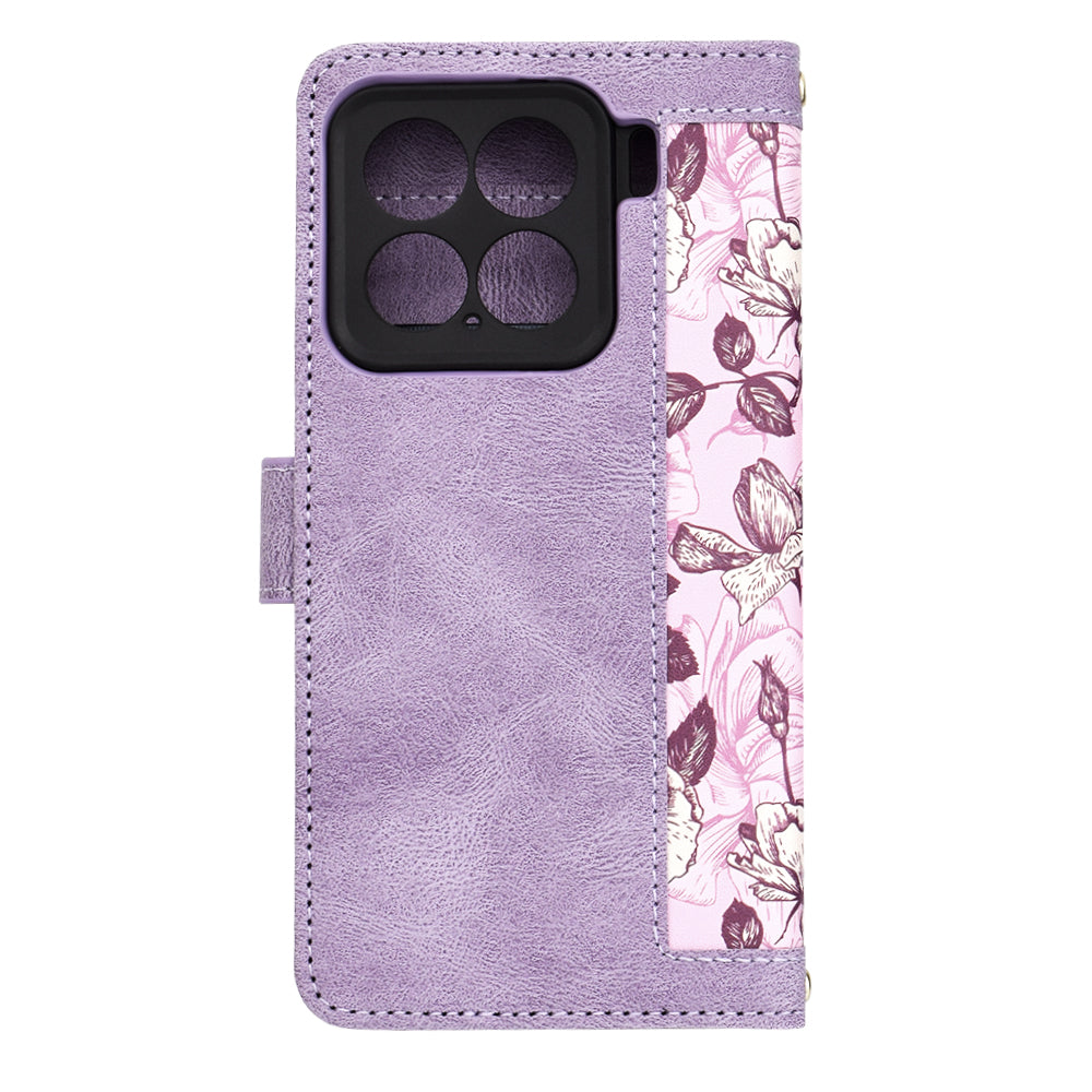 Husa de protectie Techsuit FlipCraft compatibil cu Xiaomi 15, Mysterious Purple