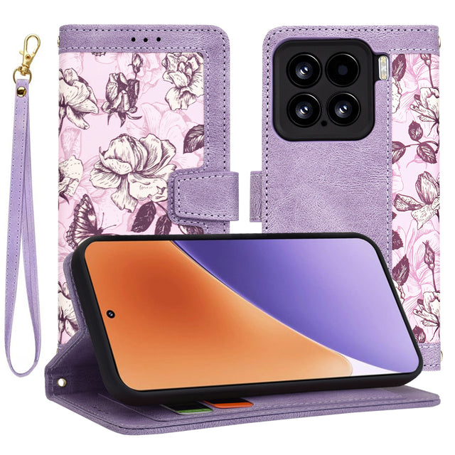 Husa de protectie Techsuit FlipCraft compatibil cu Xiaomi 15, Mysterious Purple