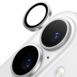 Folie de protectie Torras Lensguard Camera compatibil cu iPhone 16 / iPhone 16 Plus, Titanium Grey