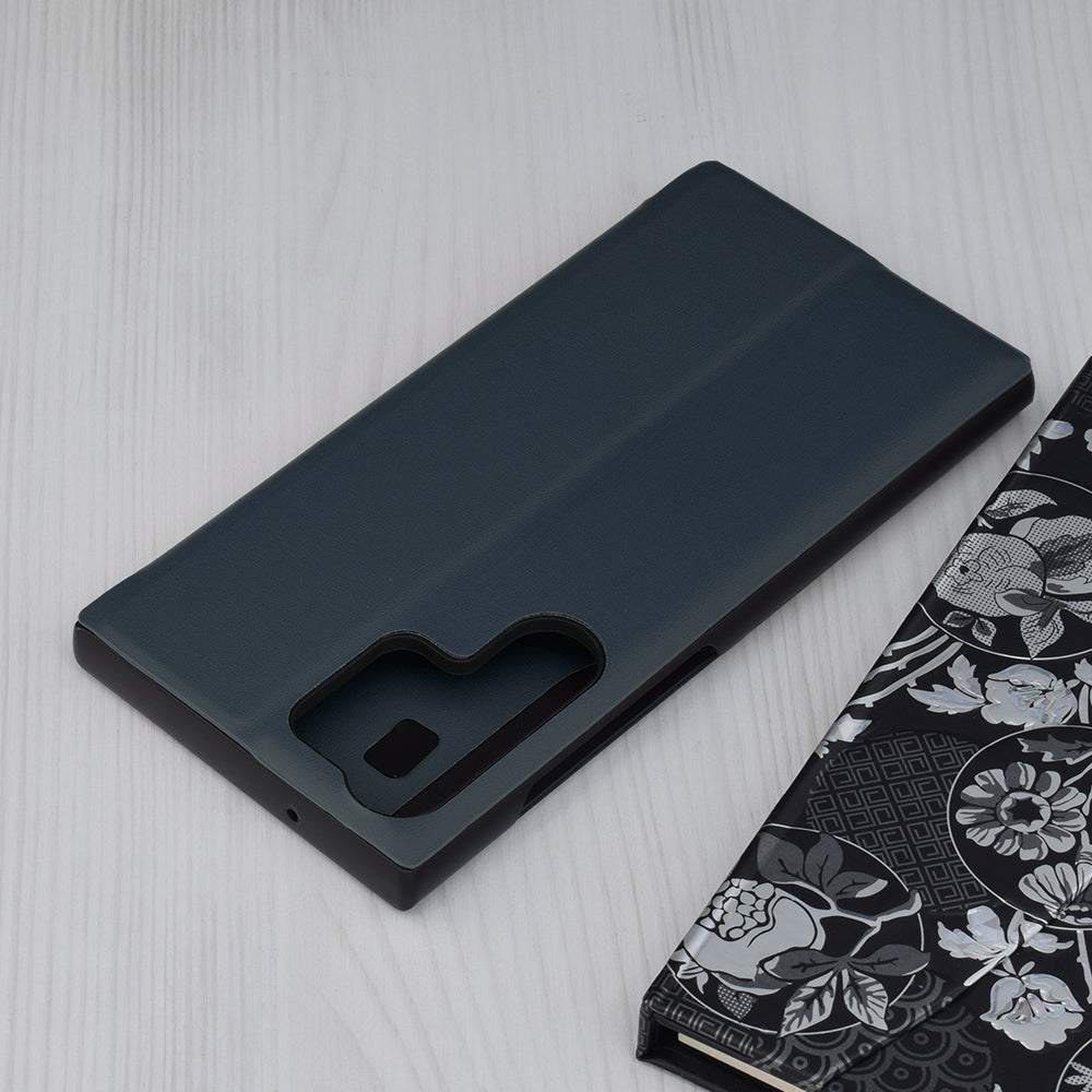 Husa de protectie Techsuit eFold Series compatibil cu Samsung Galaxy S23 Ultra, Albastru Inchis