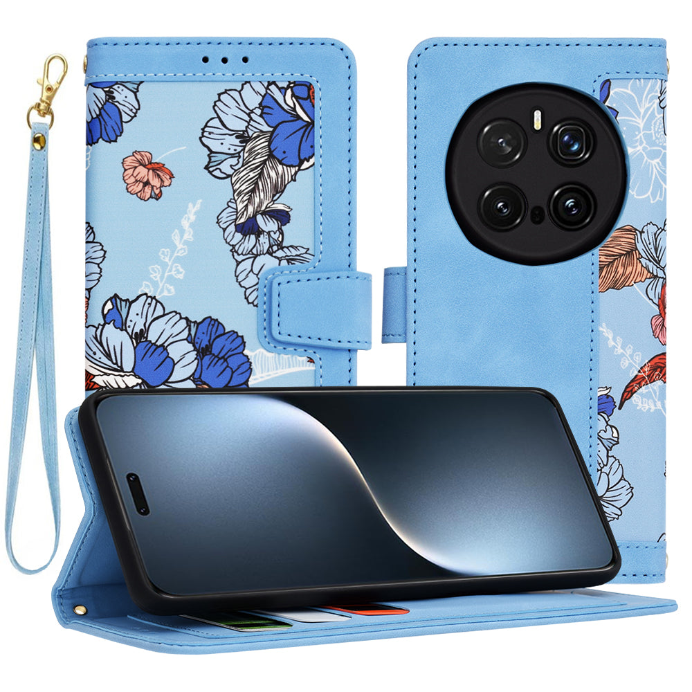 Husa de protectie Techsuit FlipCraft compatibil cu Honor Magic7 Pro, Vibrant Blue