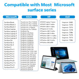 Stylus Techsuit Stylus Pen (F97), for Microsoft Surface, Active, Type-C, Palm Rejection, Side Adsorption, 90mAh, 5V, 0.2A, Negru