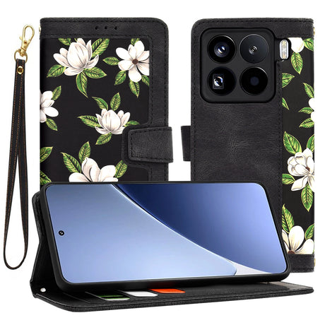 Husa de protectie Techsuit FlipCraft compatibil cu Xiaomi 15 Pro, Flowers of the Dawn