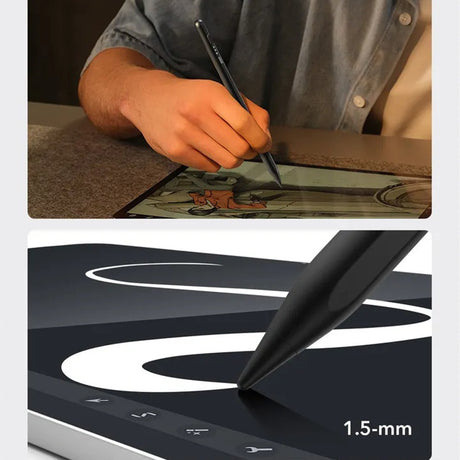 Stylus ESR Stylus Pen (6C00107), for iPad, Magnetic Attachment, Bluetooth, Type-C, Palm Rejection, Tilt Sensitivity, Negru