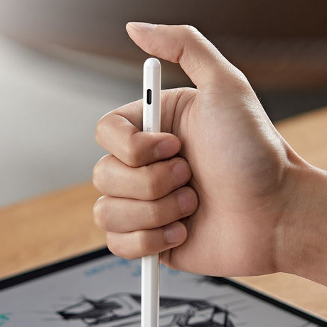 Stylus ESR Stylus Pen (6C00107), for iPad, Magnetic Attachment, Bluetooth, Type-C, Palm Rejection, Tilt Sensitivity, Alb