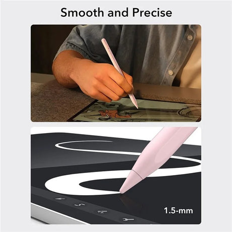Stylus ESR Stylus Pen (6C00107), for iPad, Magnetic Attachment, Bluetooth, Type-C, Palm Rejection, Tilt Sensitivity, Roz