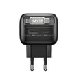 Incarcator Havit (UC251 EU), Type-C Retractable Cable, Type-C, USB, GaN, 35W, Negru / Gray