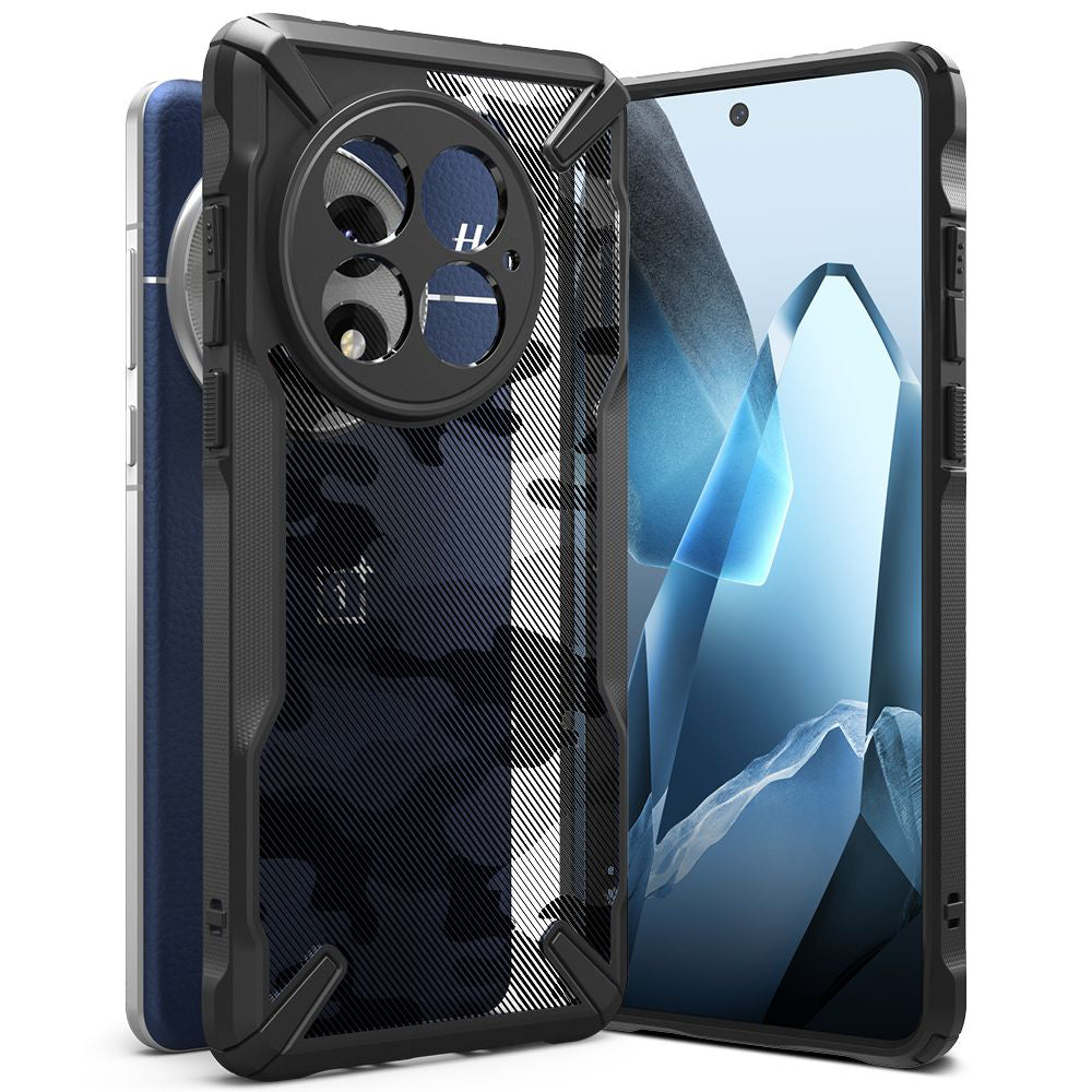 Husa de protectie Ringke Fusion X Design compatibil cu OnePlus 13, Camo Black