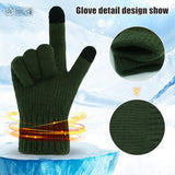 Techsuit Gloves (ST0012), from Alpaca Wool, Size 22cm, Coffee