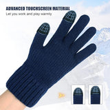 Techsuit Gloves (ST0012), from Alpaca Wool, Size 22cm, Gri Inchis