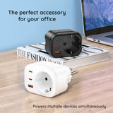 Incarcator Havit (UC142 EU), EU Socket, 2x Type-C, USB, 30W, Negru