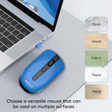 Tastatura/Mouse Havit Wireless Mouse (MS989GT), 2.4GHz, 800-1200-1600 DPI, AA Battery, Negru / Blue