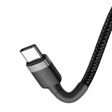 Cablu Baseus Cafule (CATKLF-GG1), Type-C to Type-C 480Mbps, PD2.0, 60W, 3A, 1m, Negru
