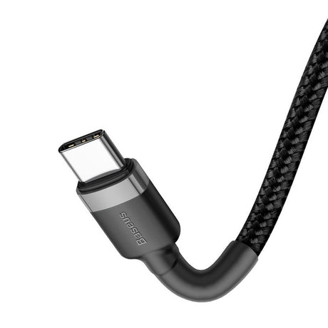 Cablu Baseus Cafule (CATKLF-GG1), Type-C to Type-C 480Mbps, PD2.0, 60W, 3A, 1m, Negru