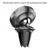 Suport Baseus (SUER-A01), Magnetic Strong Grip, Air Vent Installation, 360°, Small Size, Universal, Negru