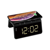 Incarcator Havit Desk Phone Wireless (W320), with Digital Clock, RGB LED Light, 15W, Marble