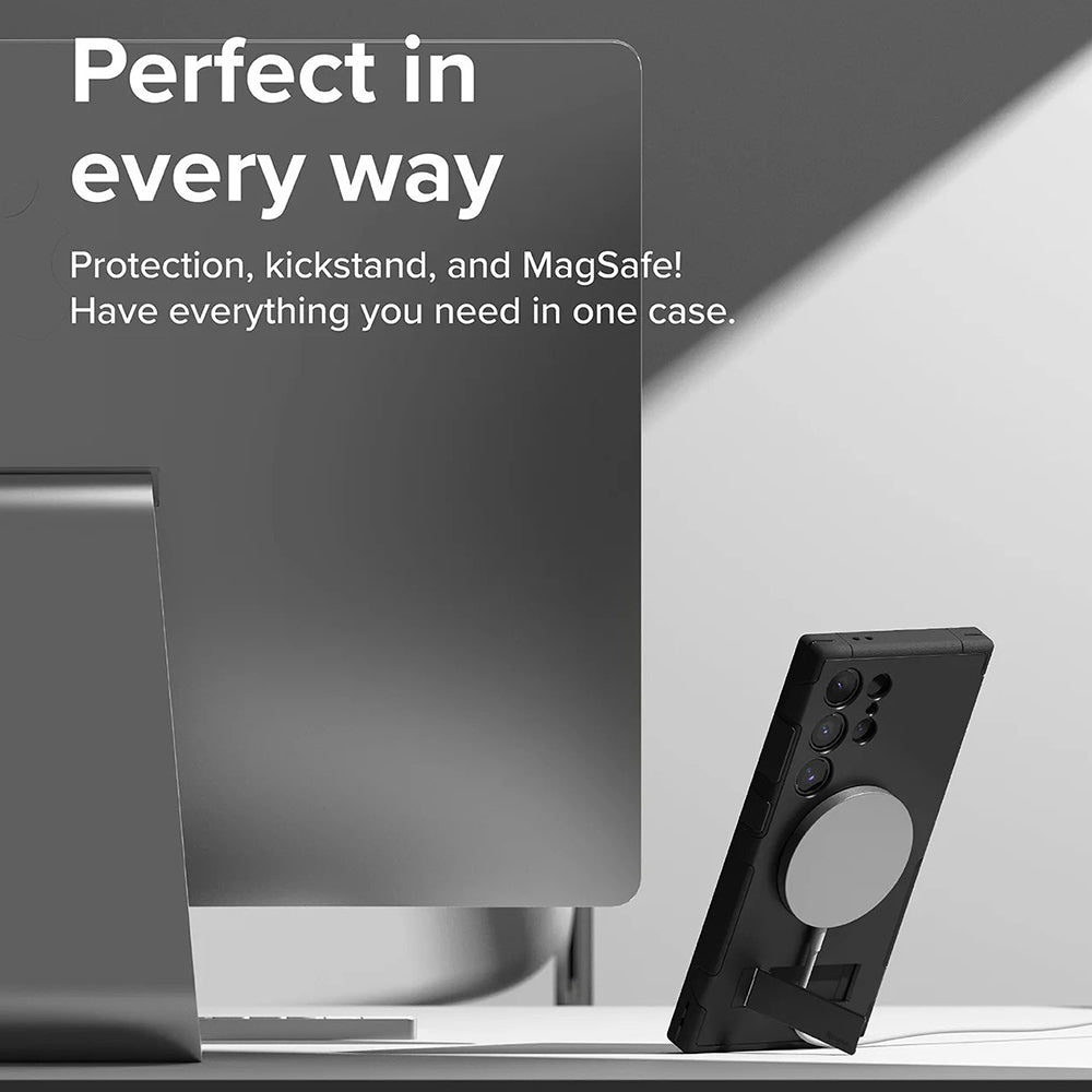 Husa de protectie Ringke Alles MagSafe compatibil cu Samsung Galaxy S24 Ultra, Negru