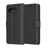 Husa de protectie Techsuit Leather Folio compatibil cu Google Pixel 9a, Negru