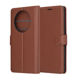 Husa de protectie Techsuit Leather Folio compatibil cu Honor Magic7 Lite / X9c, Maro