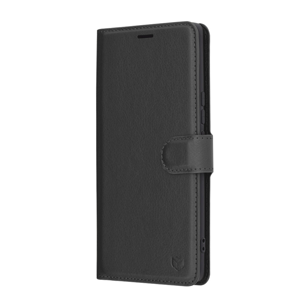 Techsuit Leather Folio fekete tok Honor Magic7 Lite és Honor X9c telefonhoz