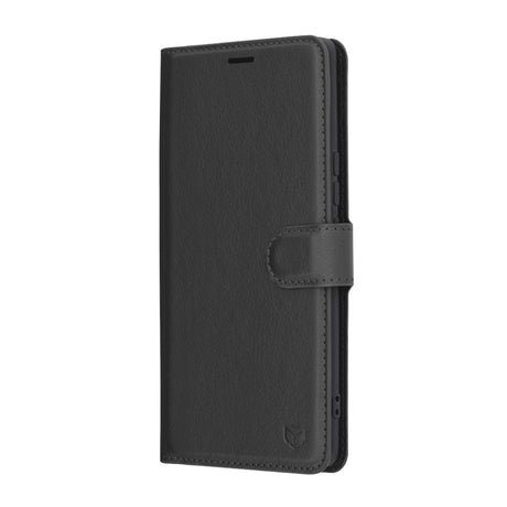 Techsuit Leather Folio fekete tok Honor Magic7 Lite és Honor X9c telefonhoz