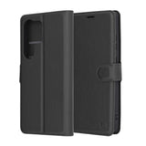 Husa de protectie Techsuit Leather Folio compatibil cu Samsung Galaxy S25 Ultra, Negru