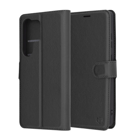Husa de protectie Techsuit Leather Folio compatibil cu Samsung Galaxy S25 Ultra, Negru
