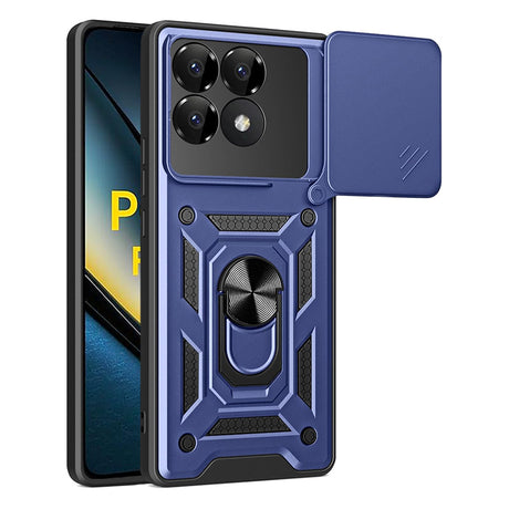 Husa de protectie Techsuit CamShield Series compatibil cu Xiaomi Poco F6 Pro, Albastru