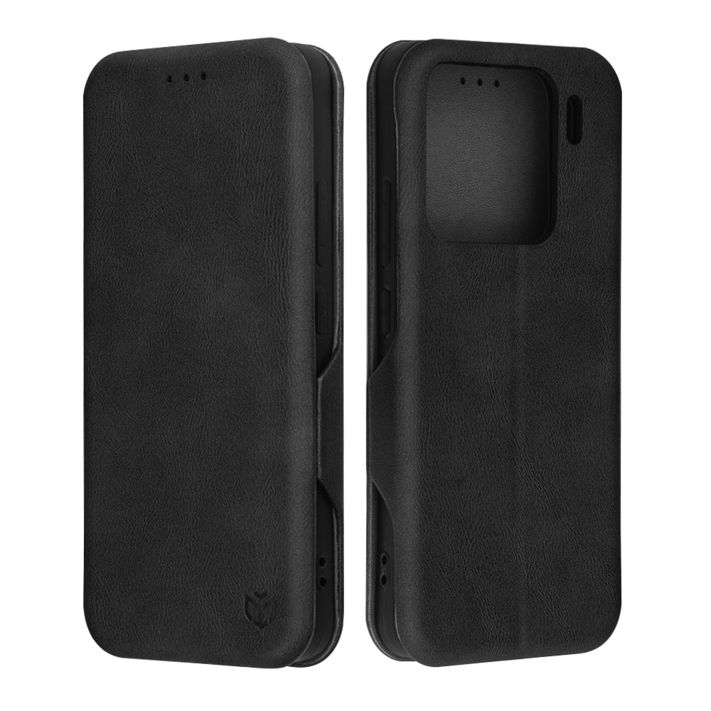 Husa de protectie Techsuit Safe Wallet Plus compatibil cu Xiaomi 15, Negru