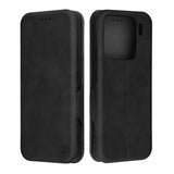 Husa de protectie Techsuit Safe Wallet Plus compatibil cu Xiaomi 15, Negru