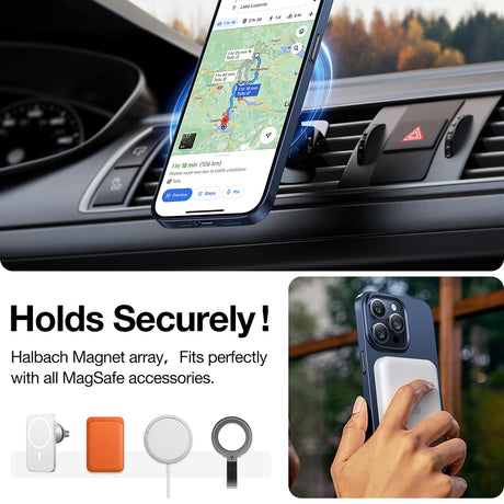 Husa de protectie Torras OriginFit-Mag Series compatibil cu iPhone 15 Pro Max, Bleumarin