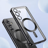 Husa de protectie Techsuit Luxury Crystal MagSafe compatibil cu Samsung Galaxy S25 Plus, Rosu