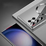 Husa de protectie Techsuit Luxury Crystal MagSafe compatibil cu Samsung Galaxy S25 Ultra, Argintiu